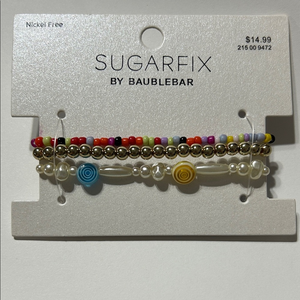 BaubleBar Nickel Free Bracelets Set of 3